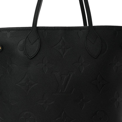 Louis Vuitton Empreinte Monogram Giant Neverfull MM Black 7 of 9