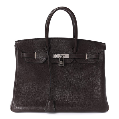 Hermes Togo Birkin 35 Chocolate 1 of 16