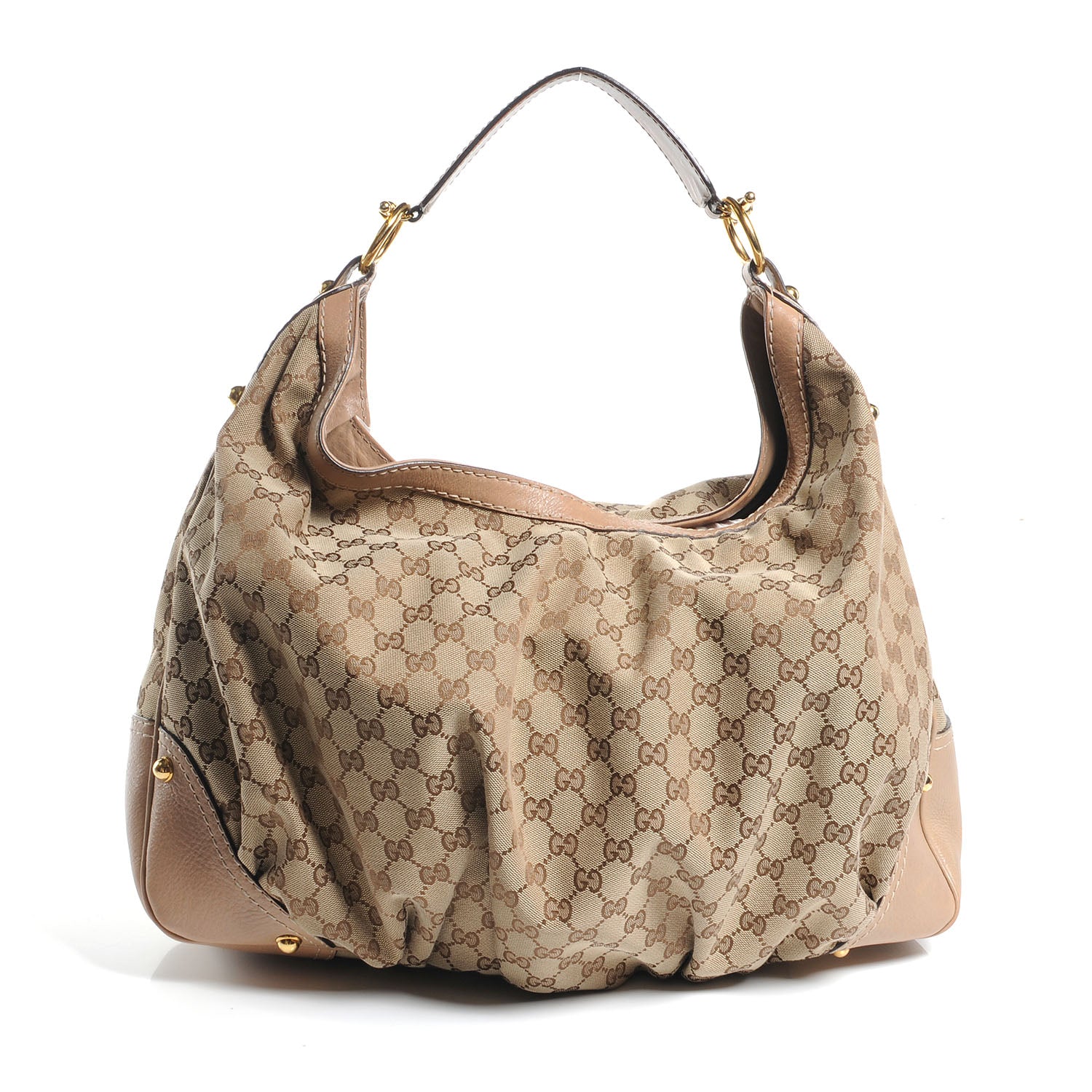 Gucci Monogram Large Jockey Hobo 1 of 6