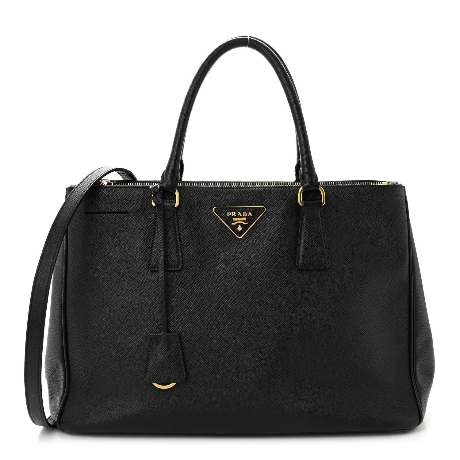 Prada Saffiano Medium Galleria Double Zip Tote Black 1 of 20