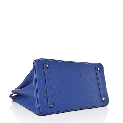 Hermes Togo Birkin 35 Bleu Electrique 4 of 9