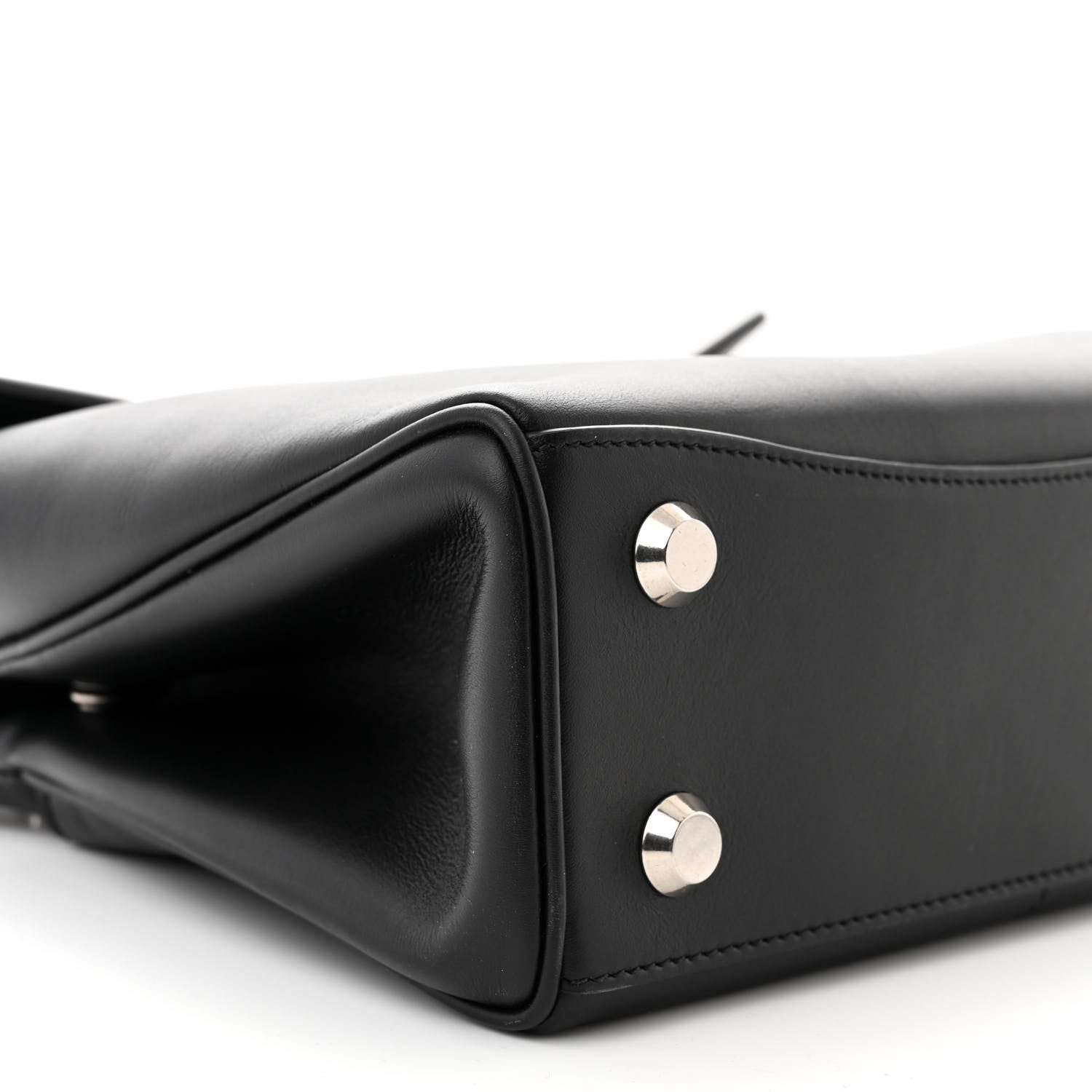 Balenciaga Natural Smooth Calfskin Mini Rodeo Top Handle Handbag Black 9 of 10