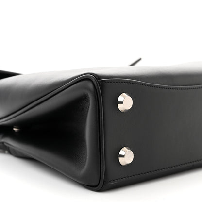 Balenciaga Natural Smooth Calfskin Mini Rodeo Top Handle Handbag Black 9 of 10