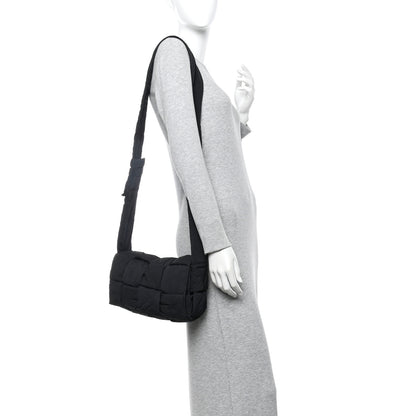 Bottega Veneta Nylon Intrecciato Padded Tech Cassette Bag Black 3 of 12