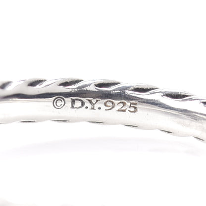 David Yurman Sterling Silver Diamond Quatrefoil Ring 53 6.5 5 of 5