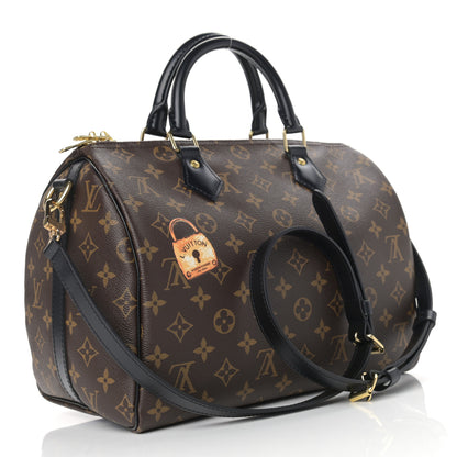 Louis Vuitton Monogram My World Tour Speedy Bandouliere 30 Black 3 of 9