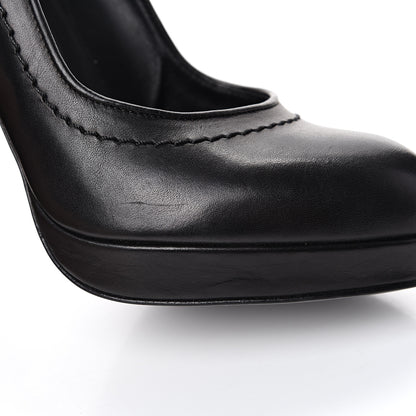 Chanel Calfskin Escarpins CC Pumps 36 Black 11 of 12