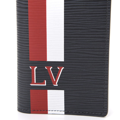 Louis Vuitton Epi Pocket Organizer Navy Stripes 9 of 10