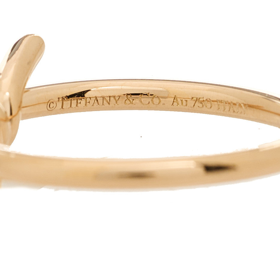 Tiffany 18K Rose Gold Knot Ring 53 6.25 4 of 4