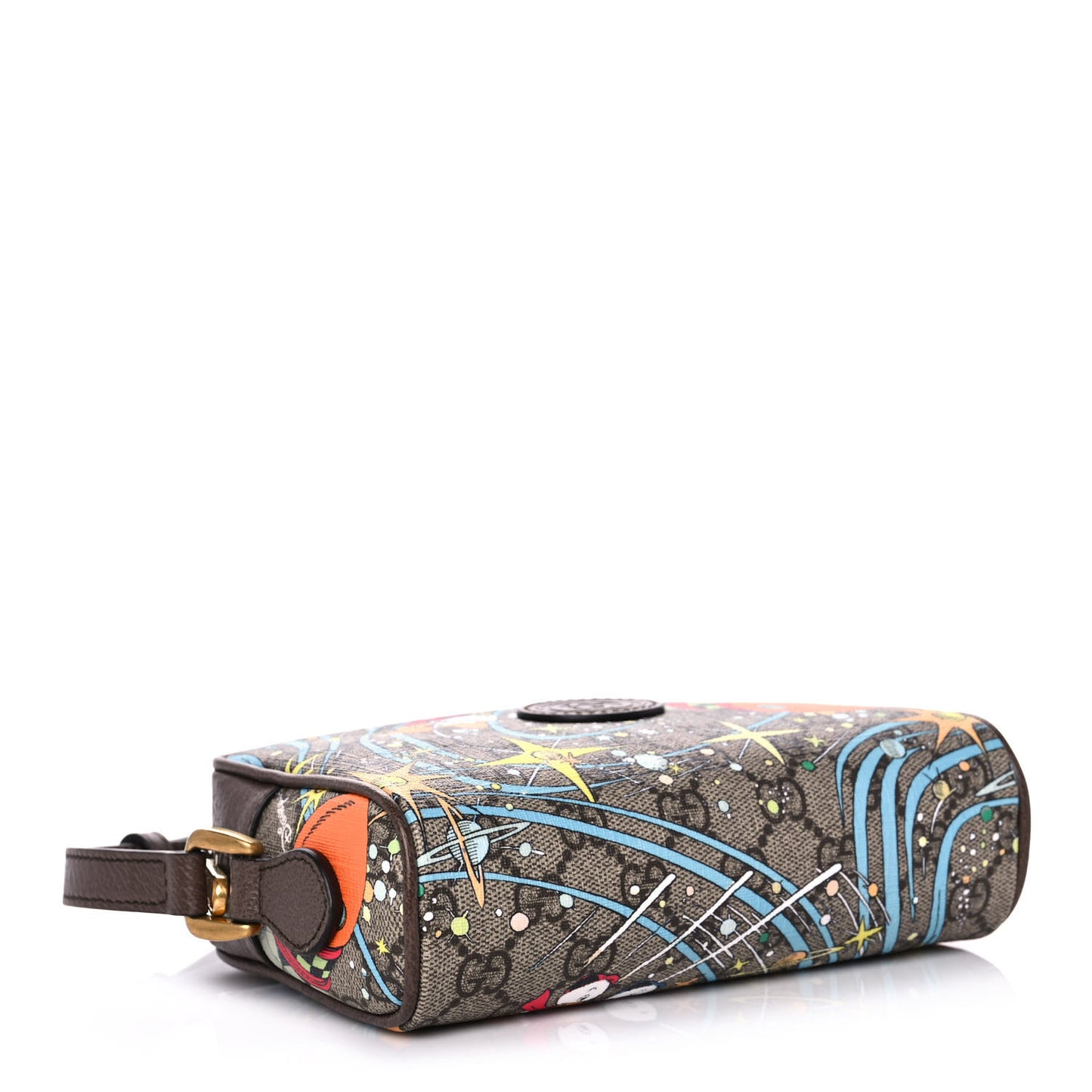 X DISNEY GG Supreme Monogram Donald Duck Interlocking G Shoulder Bag Beige Multicolor New Acero