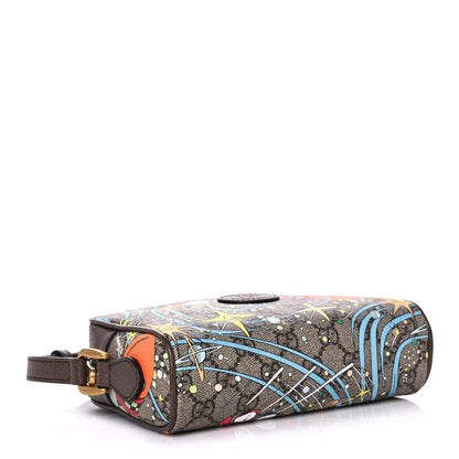 Gucci X DISNEY GG Supreme Monogram Donald Duck Interlocking G Shoulder Bag Beige Multicolor New Acero 4 of 10