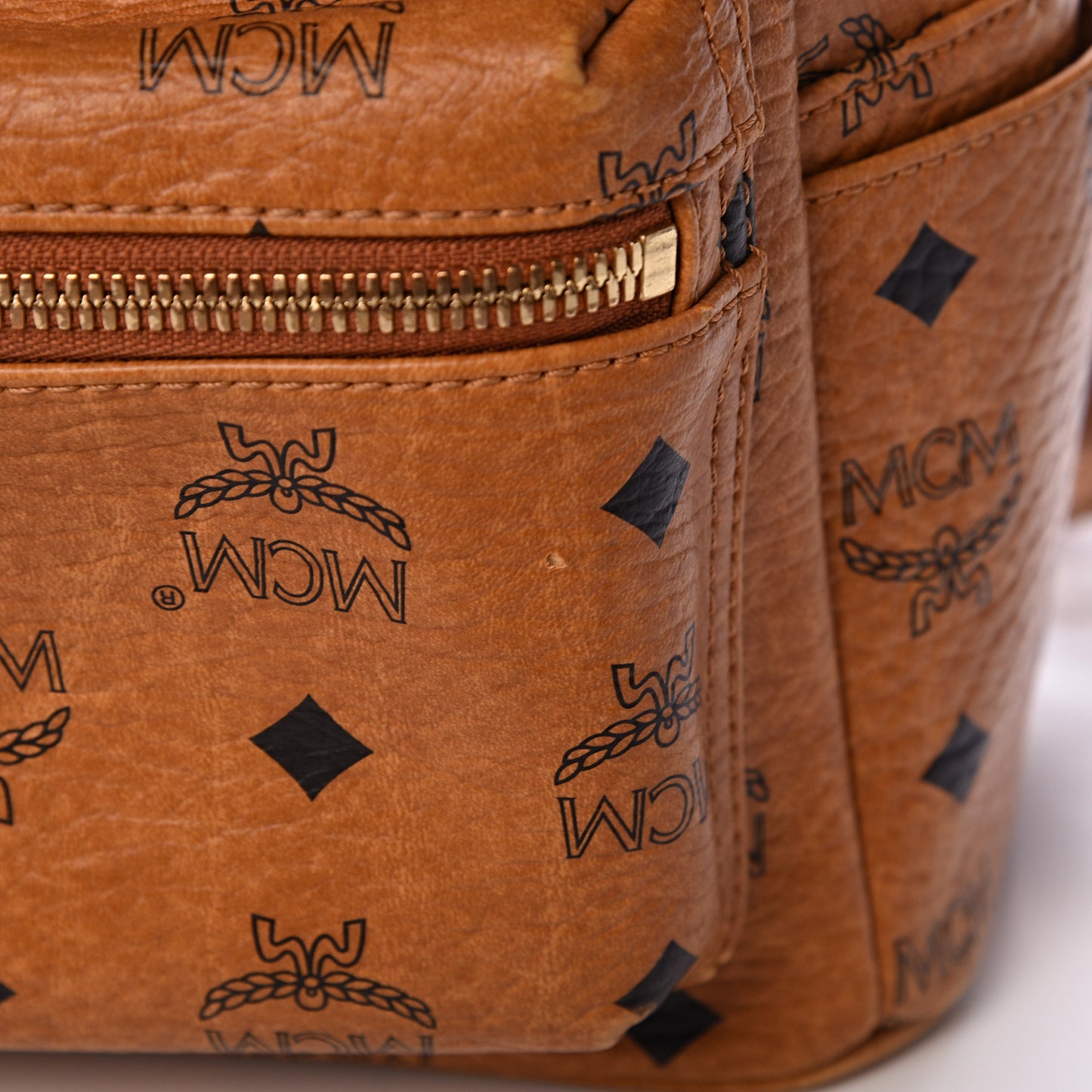 Visetos Sprinkle Stud Mini Stark Backpack Cognac