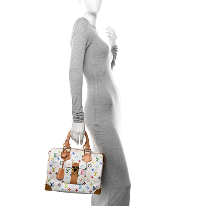 Louis Vuitton Monogram Multicolor Speedy 30 White 2 of 11