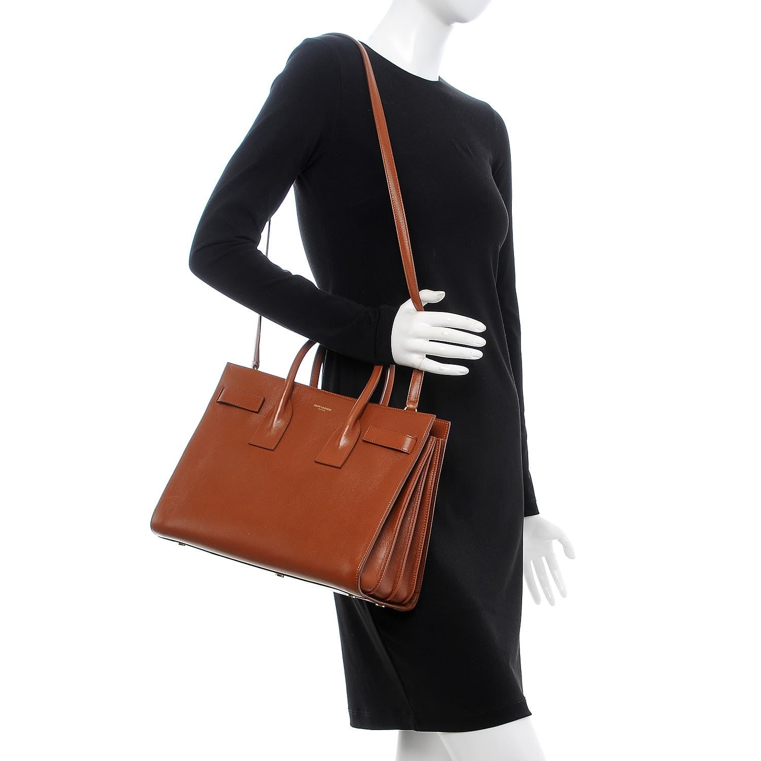 Saint Laurent Calfskin Small Sac De Jour Cotto 2 of 9