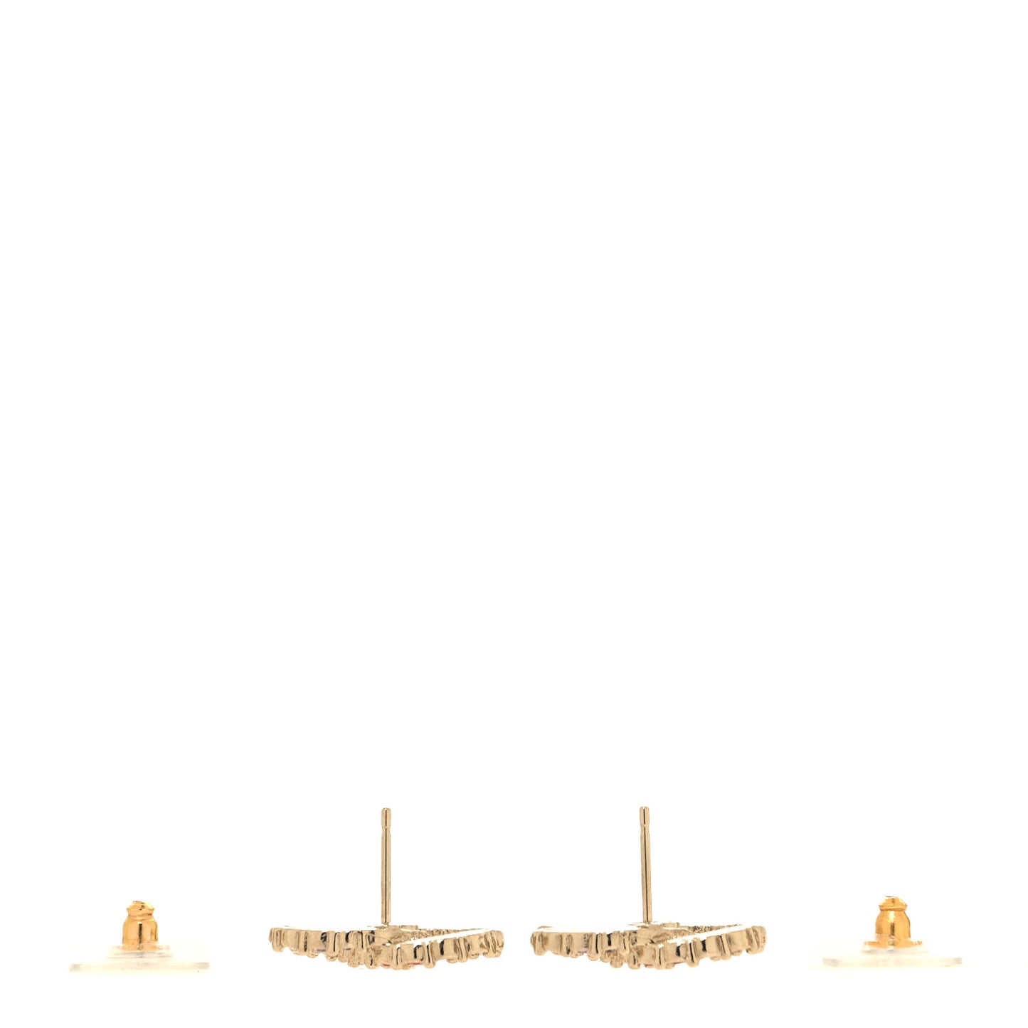 Crystal Over The Rainbow CC Earrings Gold Multicolor