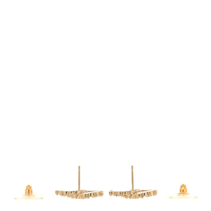 Chanel Crystal Over The Rainbow CC Earrings Gold Multicolor 3 of 5