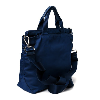 Prada Tessuto Nylon Saffiano Tote Cobalto 3 of 12
