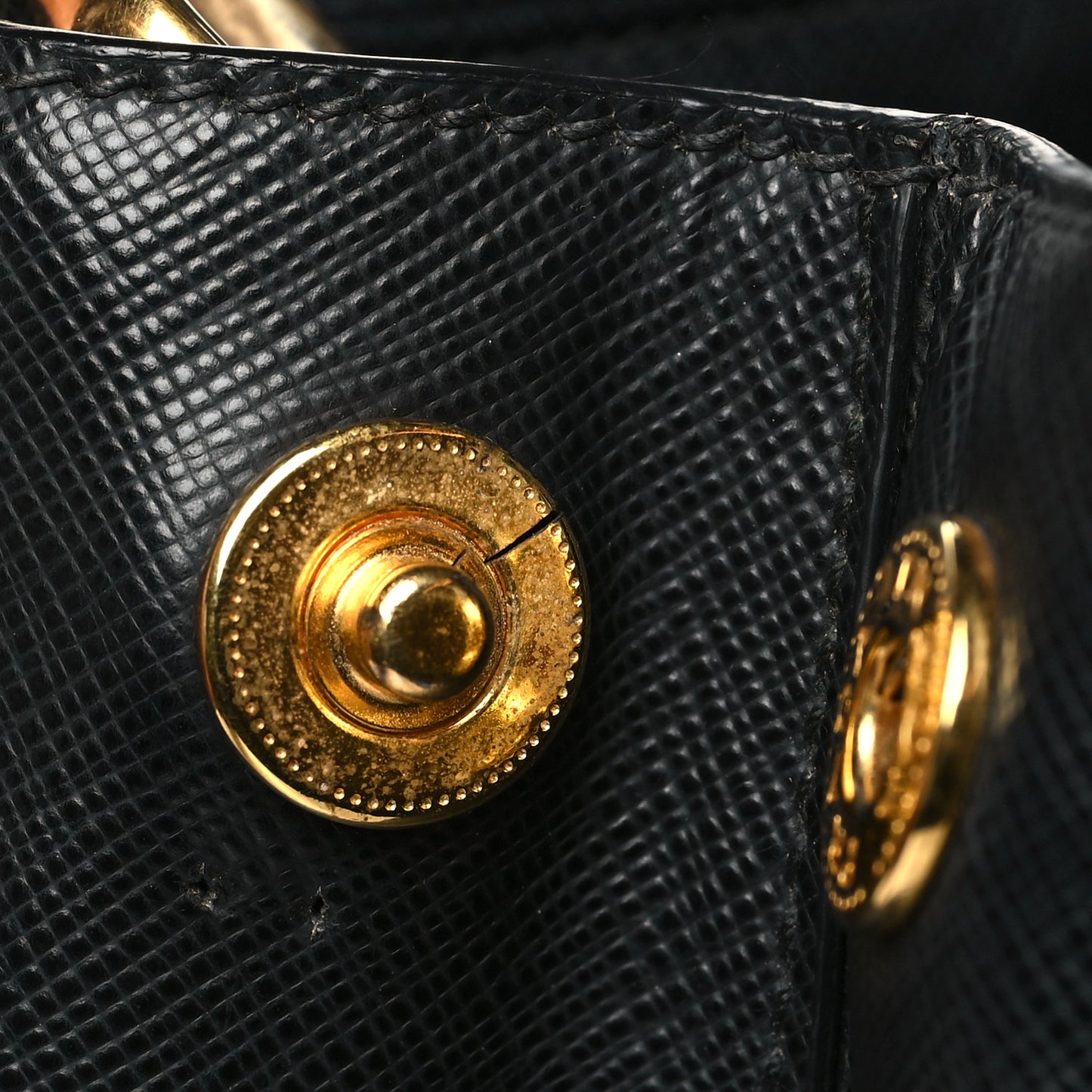 Saffiano Small Galleria Double Zip Tote Black