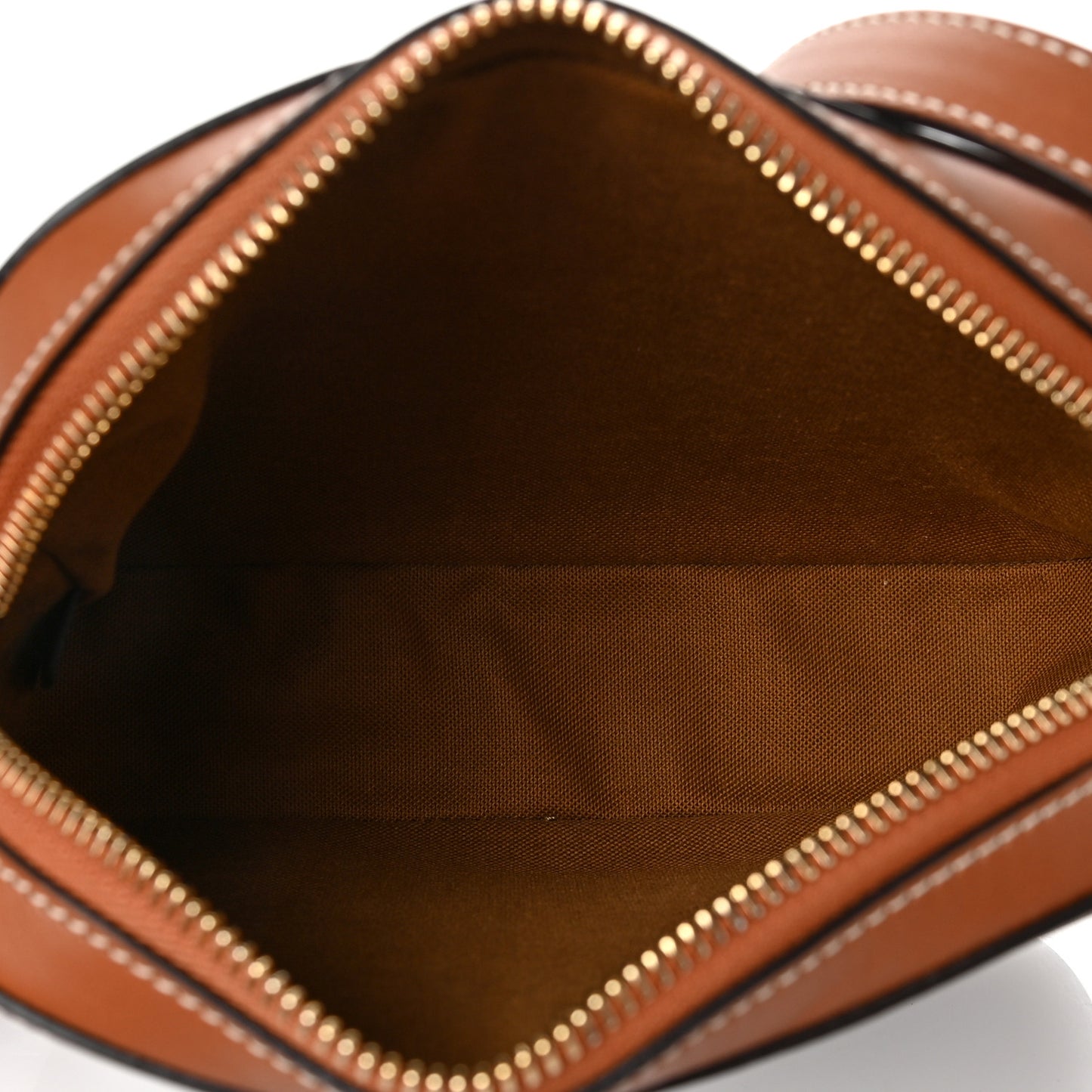 Triomphe Canvas Small Camera Bag Tan