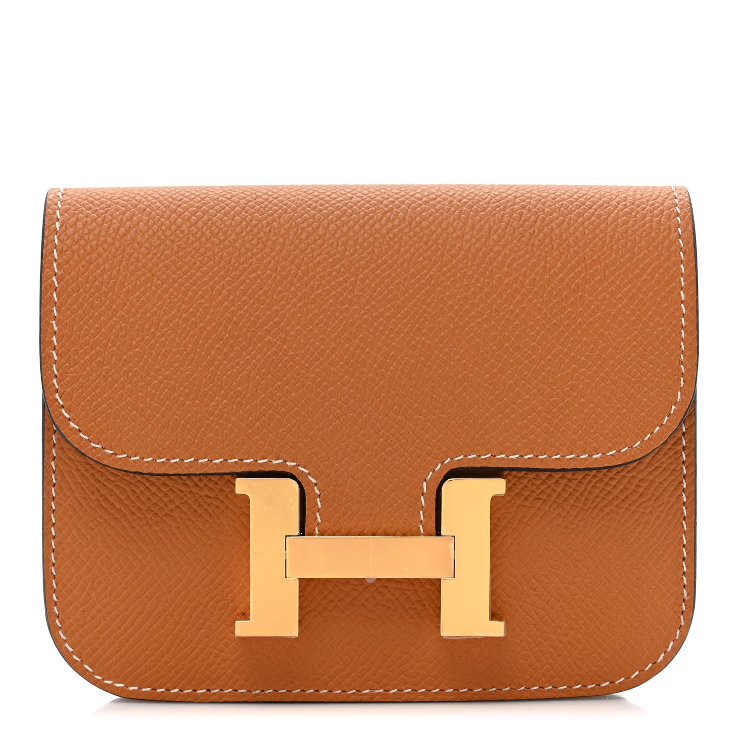 Hermes Epsom Constance Slim Wallet Gold 3 of 11