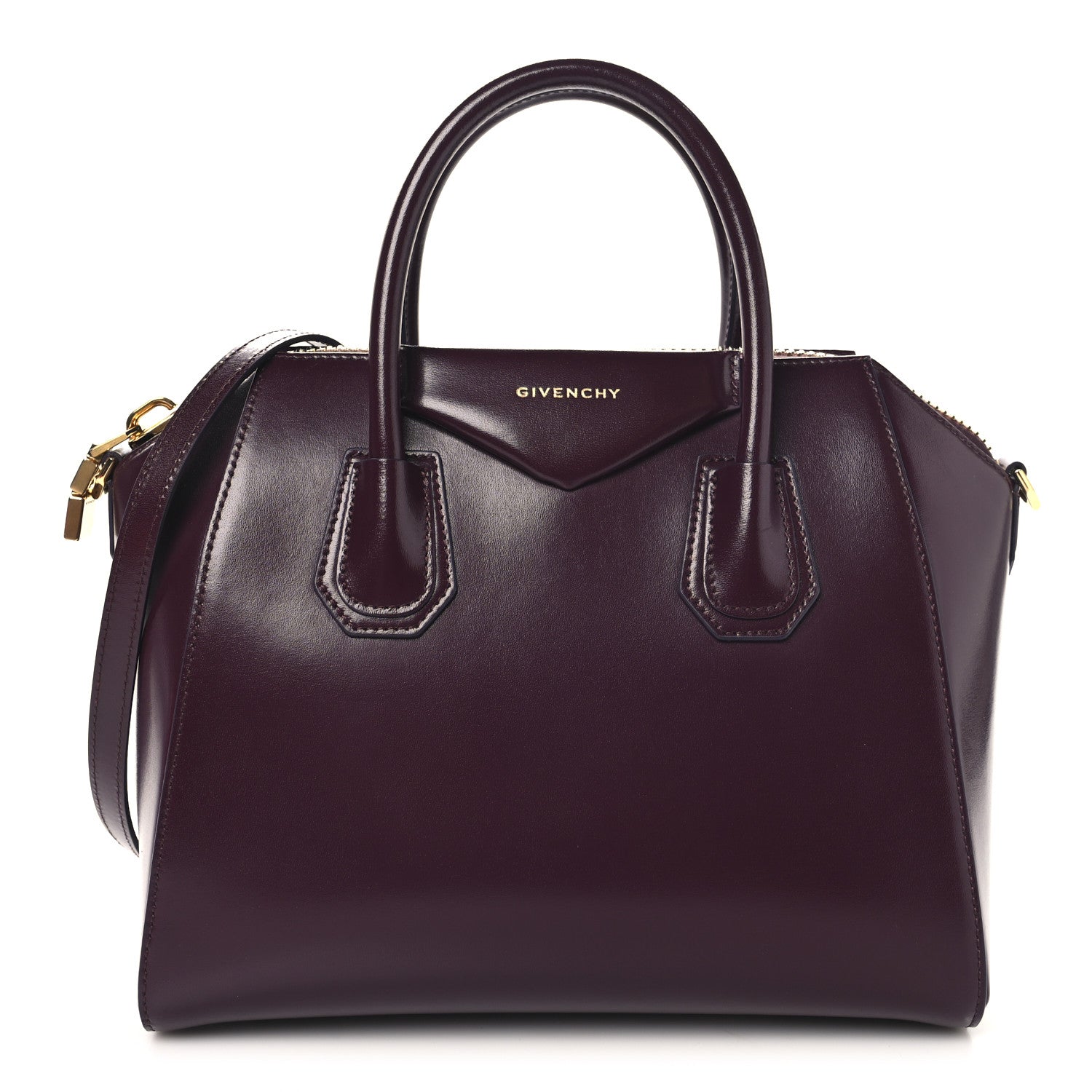Givenchy Shiny Lord Calfskin Small Antigona Oxblood Red 1 of 10