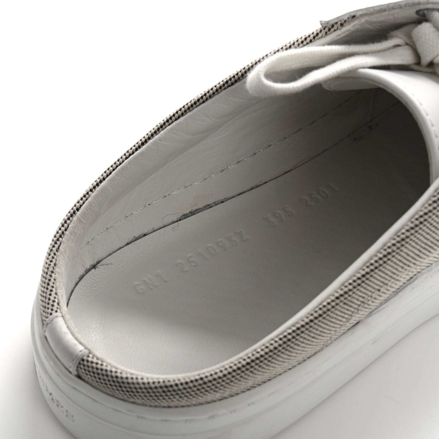 Calfskin H Canvas Keep Mule Sneakers 39.5 Prunoir White