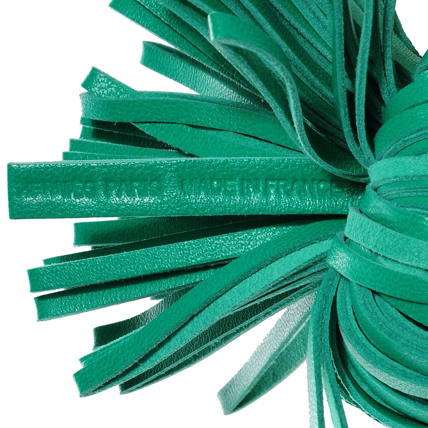 Hermes Lambskin Carmen Tassel Key Holder Menthe 4 of 5