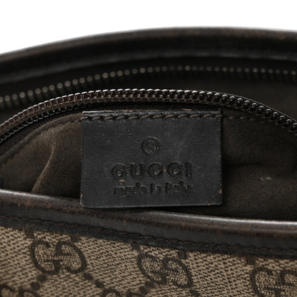 Gucci GG Supreme Monogram Small Zippered Tote Dark Brown 6 of 12