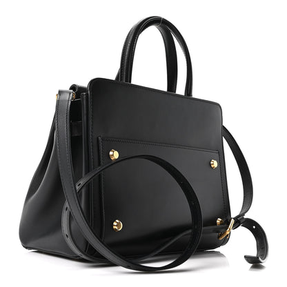 Balenciaga Shiny Box Calfskin Small Money Tote Black 2 of 8