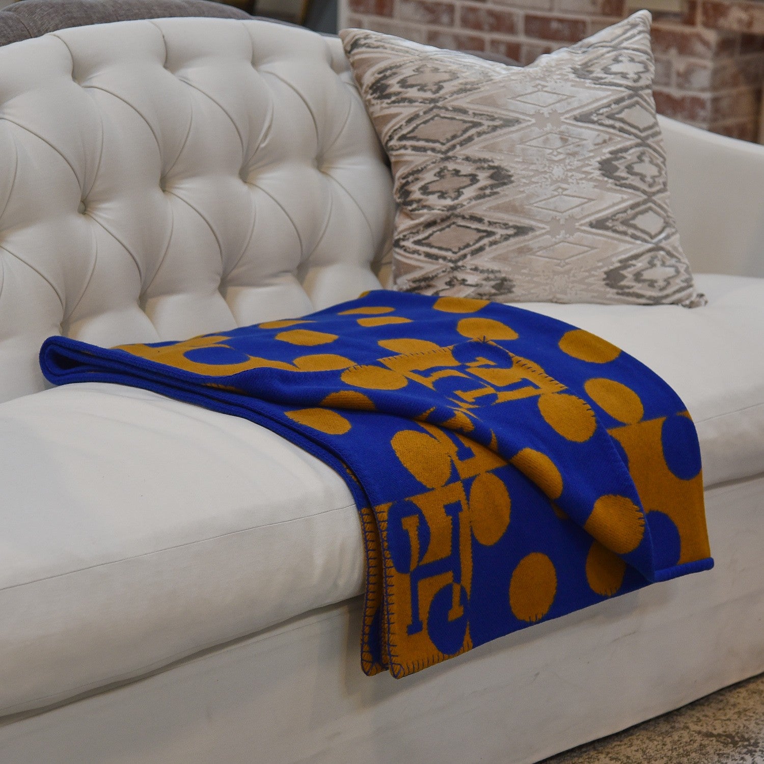 Hermes Wool Cashmere Avalon Dots Blanket 2 of 4
