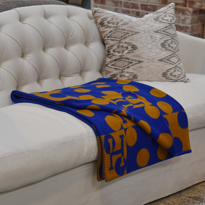 Hermes Wool Cashmere Avalon Dots Blanket 2 of 4