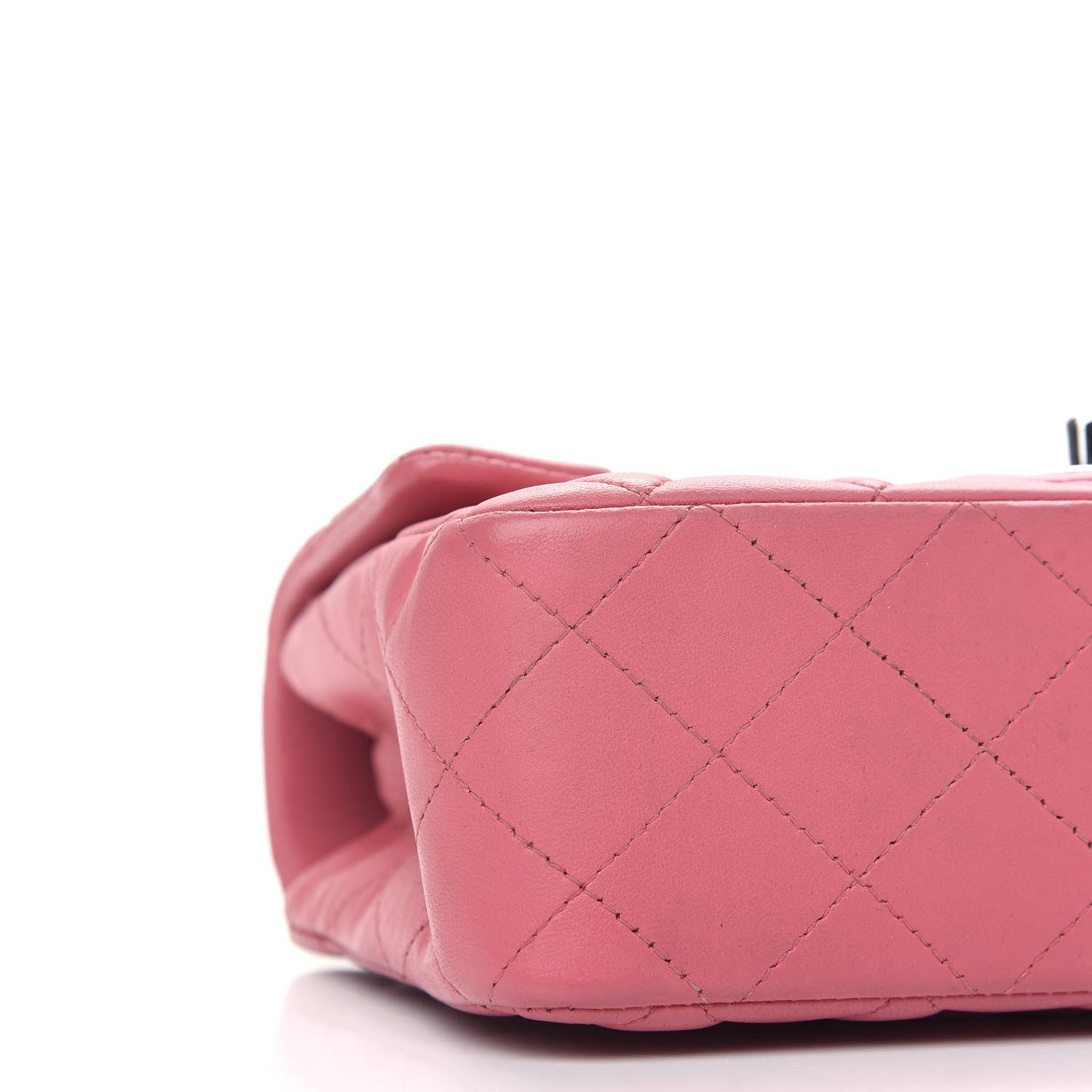 Chanel Lambskin Quilted Mini Rectangular Flap Pink 8 of 9