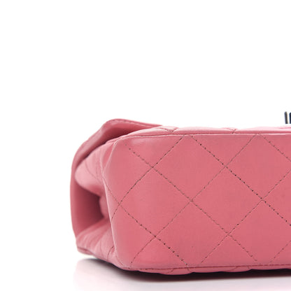 Chanel Lambskin Quilted Mini Rectangular Flap Pink 8 of 9