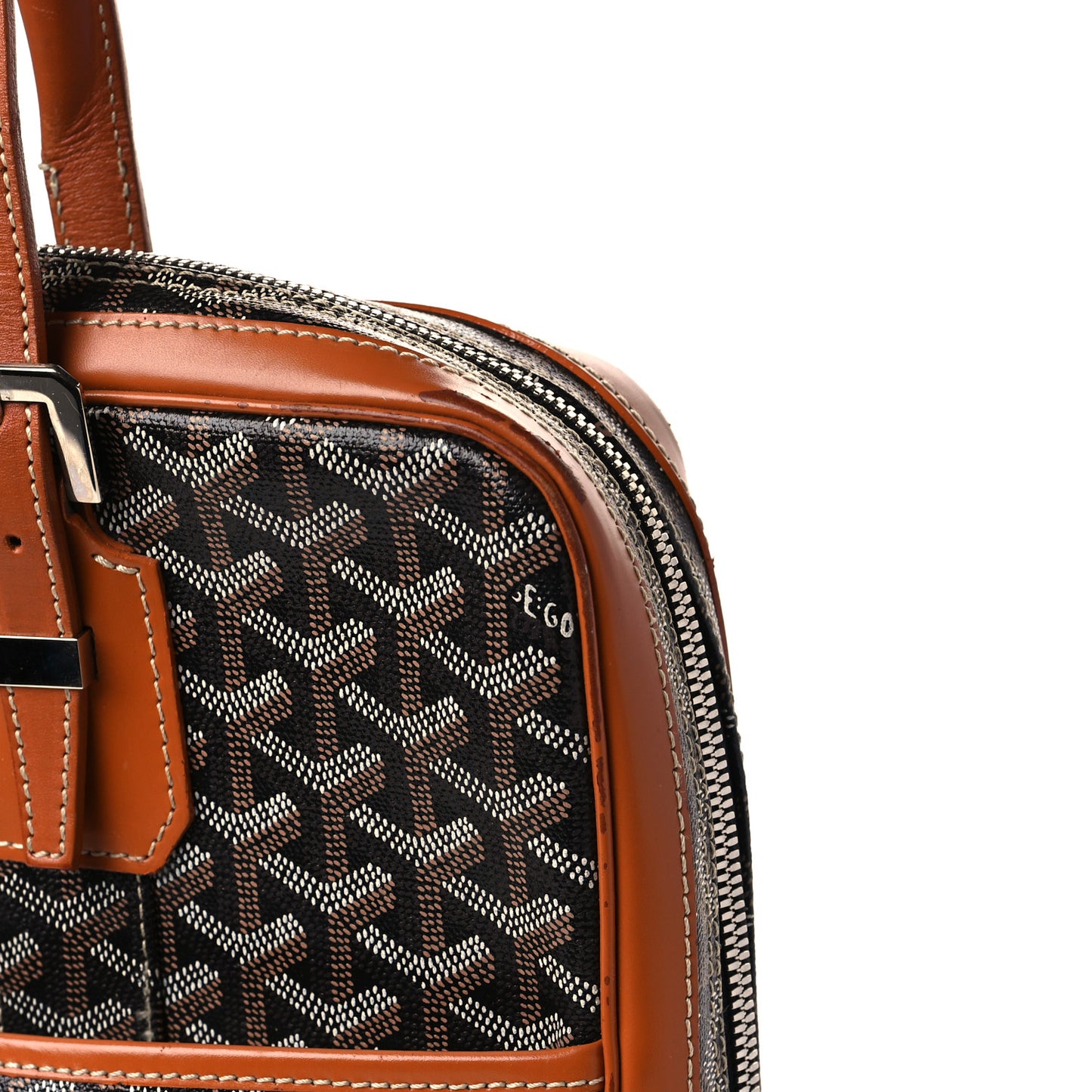 Goyardine Ambassade PM Briefcase Black Gold