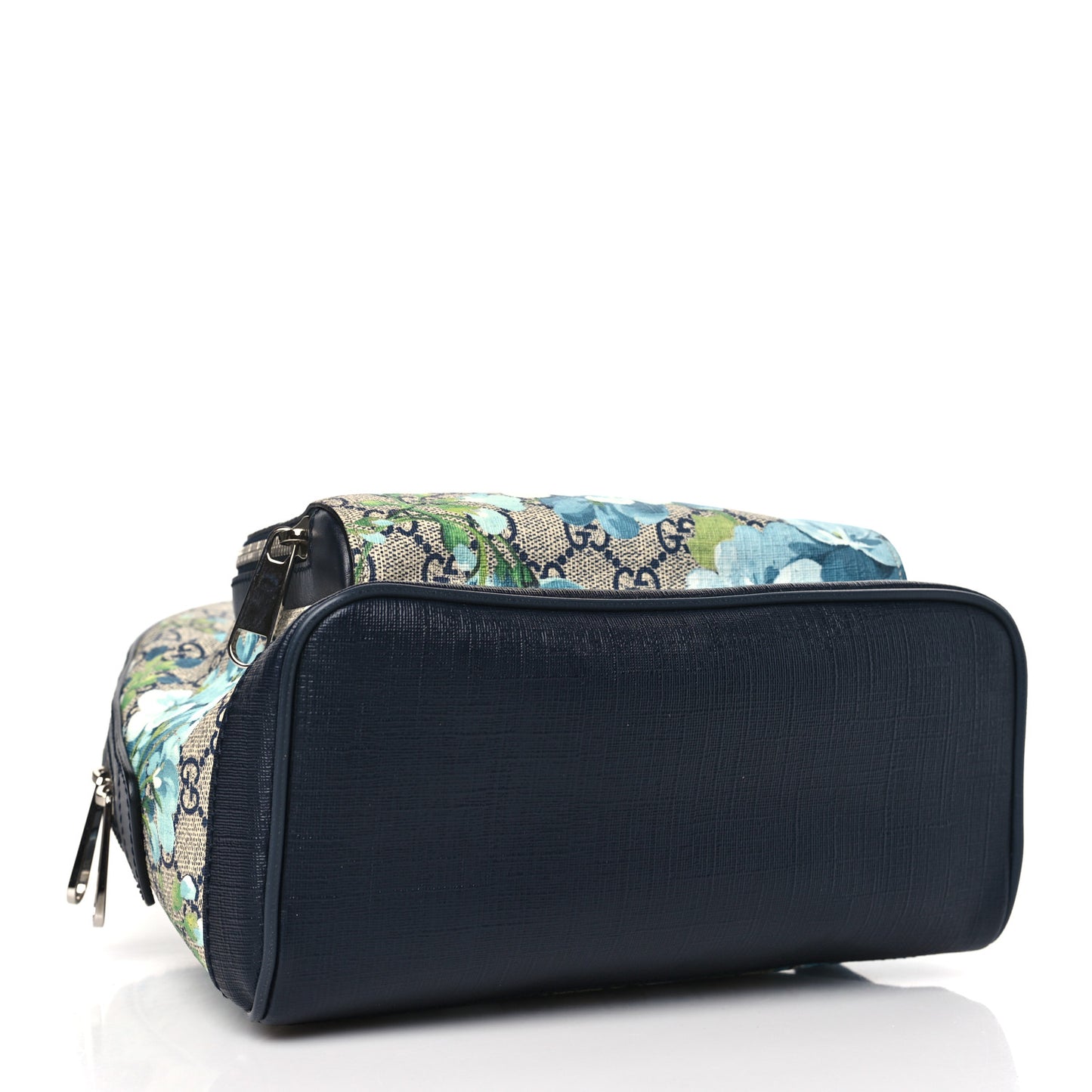 GG Supreme Monogram Blooms Small Day Backpack Blue