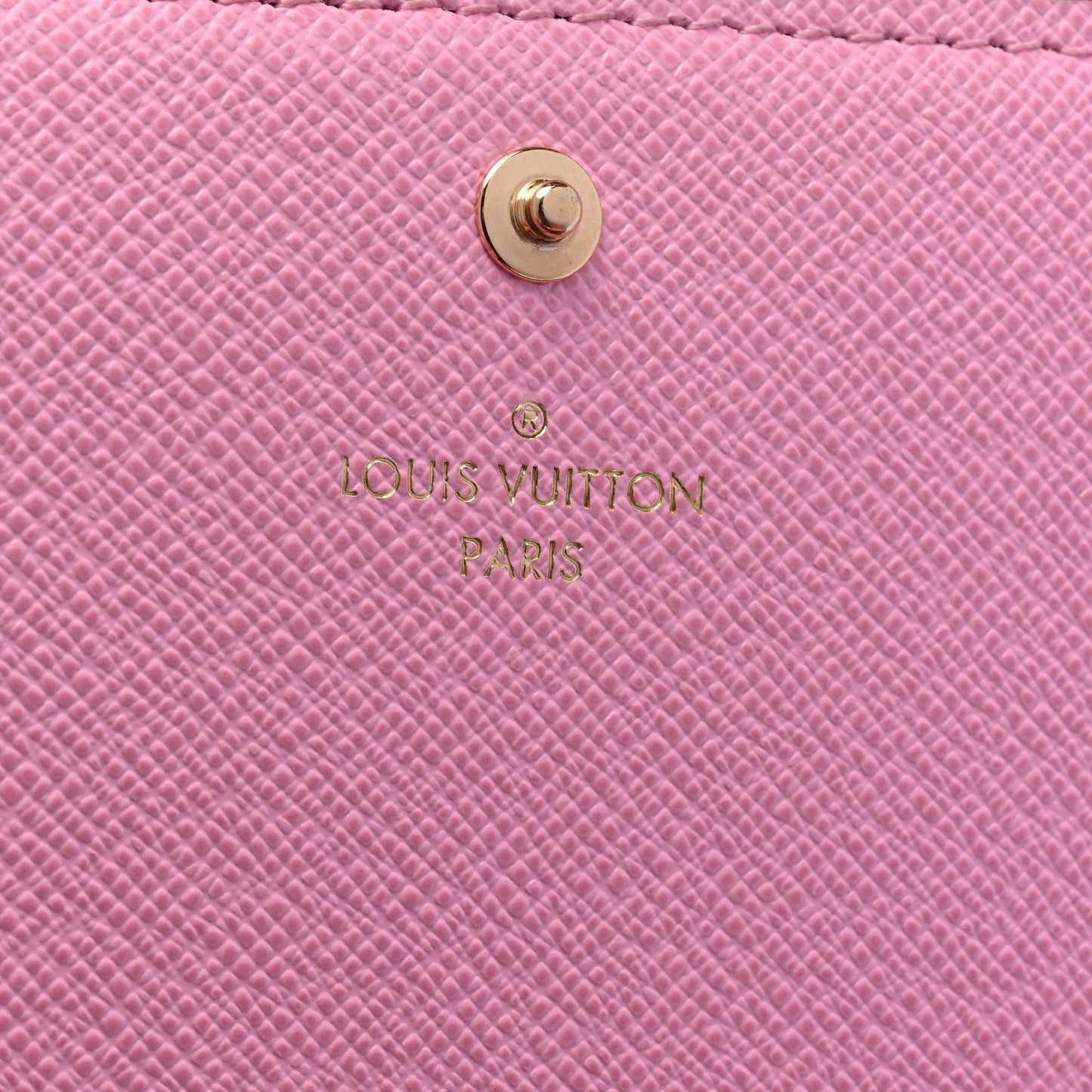 Damier Ebene 2022 Christmas Animation Paris Sarah Wallet Pink