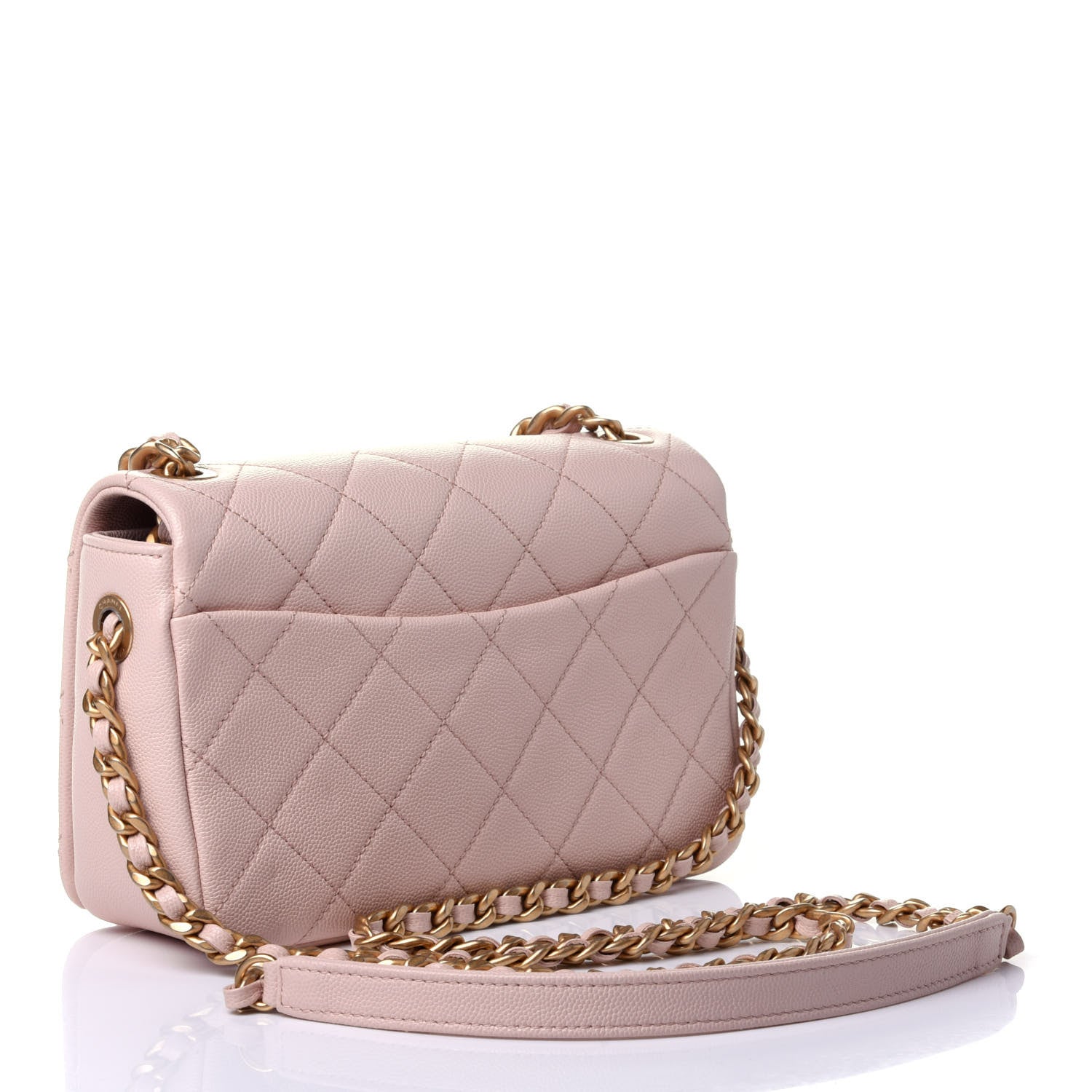 Chanel Caviar Quilted Small Fashion Therapy Flap Bag Beige 2 of 5