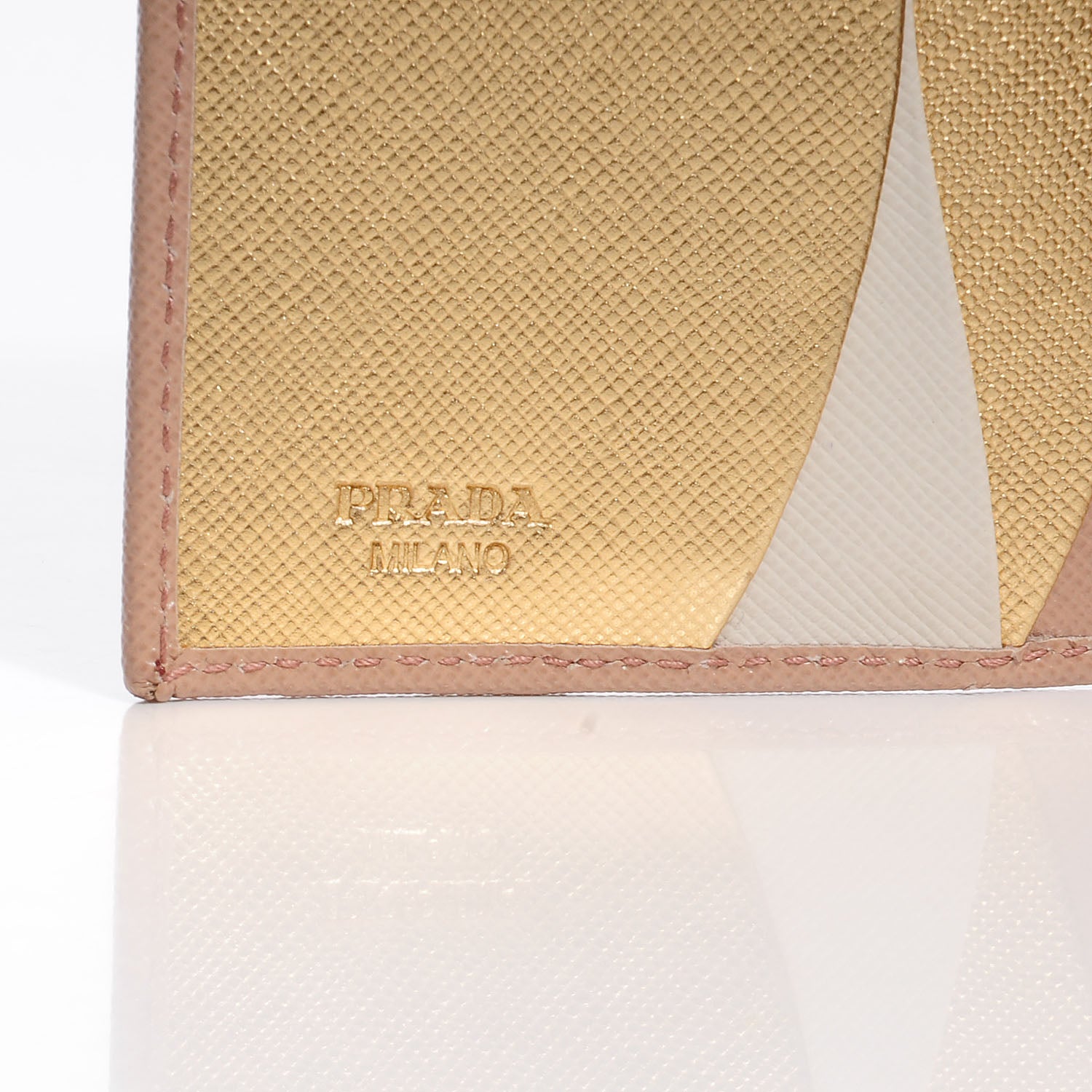 Prada Saffiano Multicolor Wallet Cammeo Platino 10 of 18