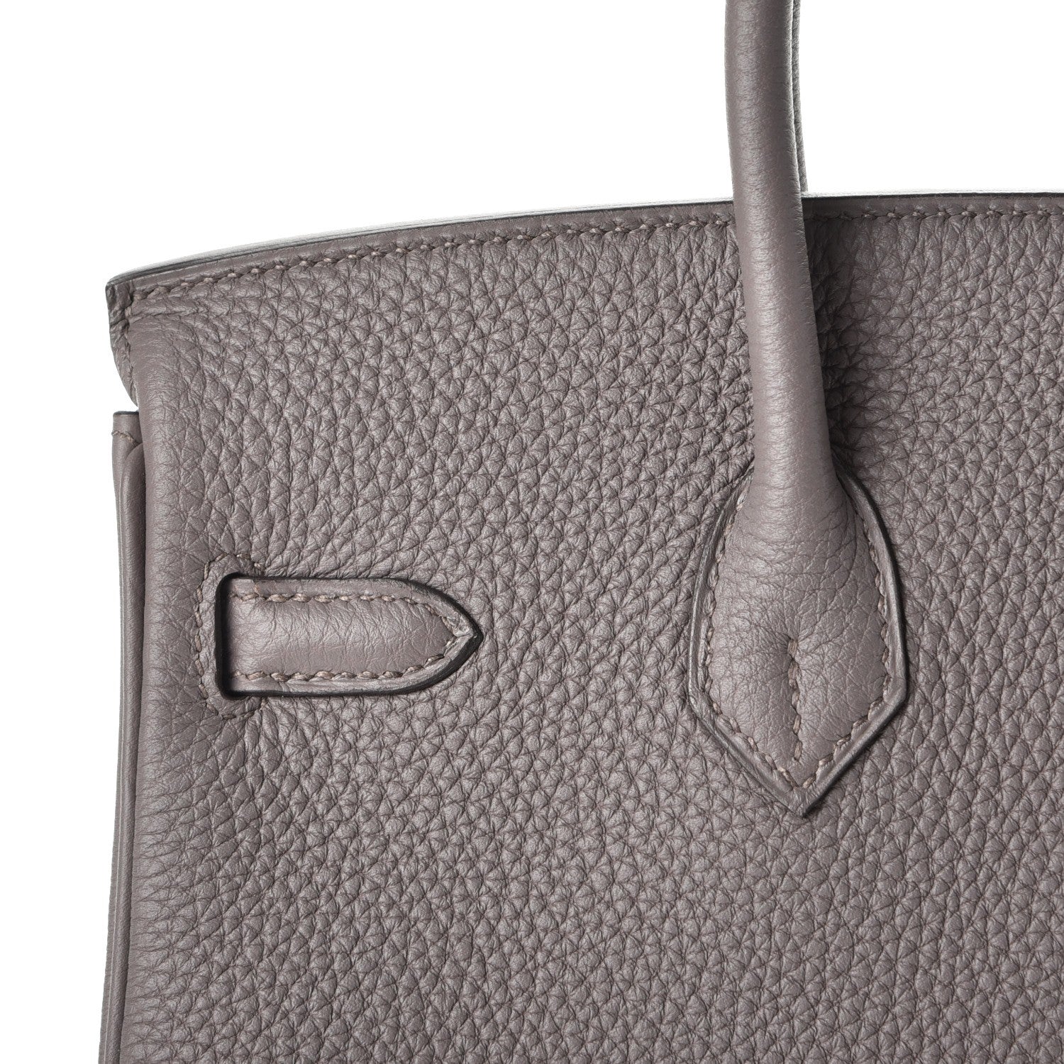 Hermes Togo Birkin 25 Etain 12 of 38
