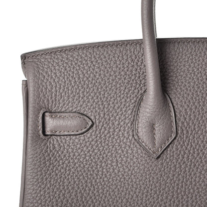 Hermes Togo Birkin 25 Etain 12 of 38