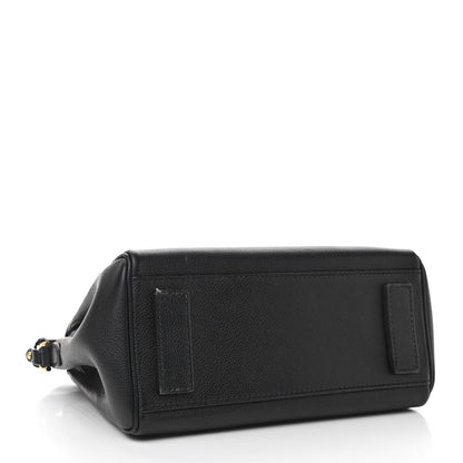 Versace Calfskin Medium La Medusa Top Handle Handbag Black 4 of 13