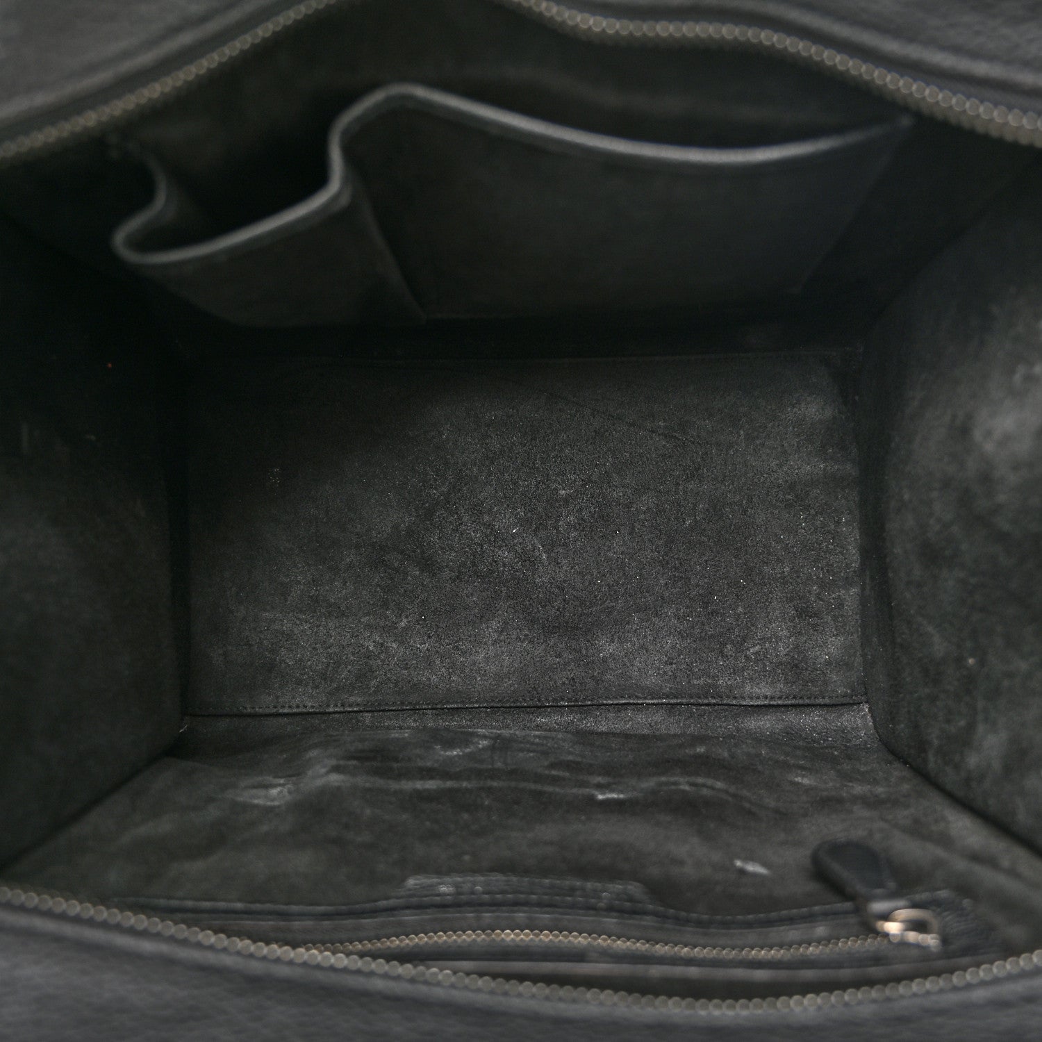 Celine Drummed Calfskin Mini Luggage Black 5 of 14