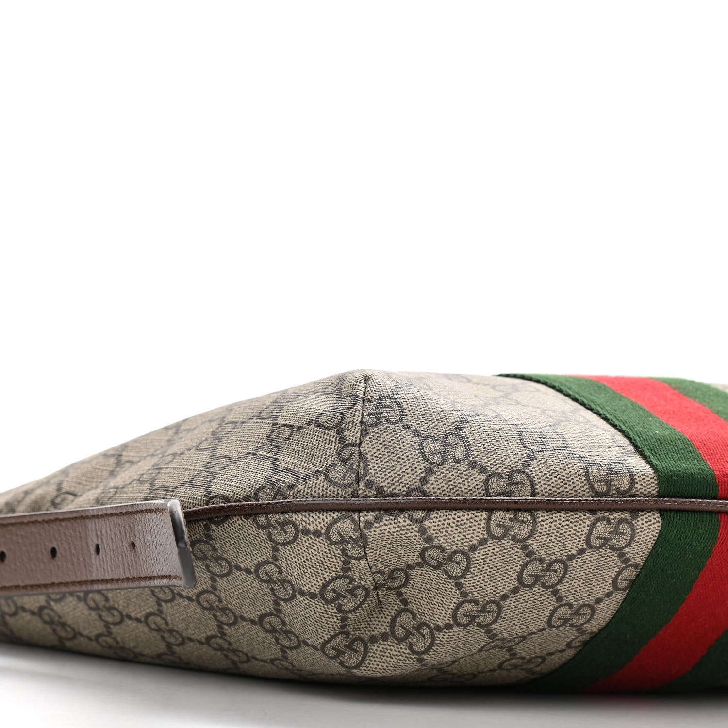 Gucci GG Supreme Monogram Web Small Ophidia Half Moon Hobo Brown 9 of 10