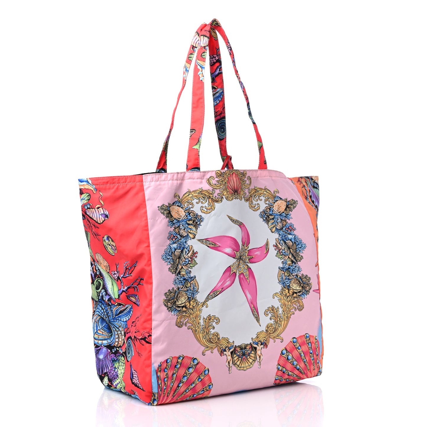 Nylon Tresor De La Mer Print Shopper Tote White Multicolor