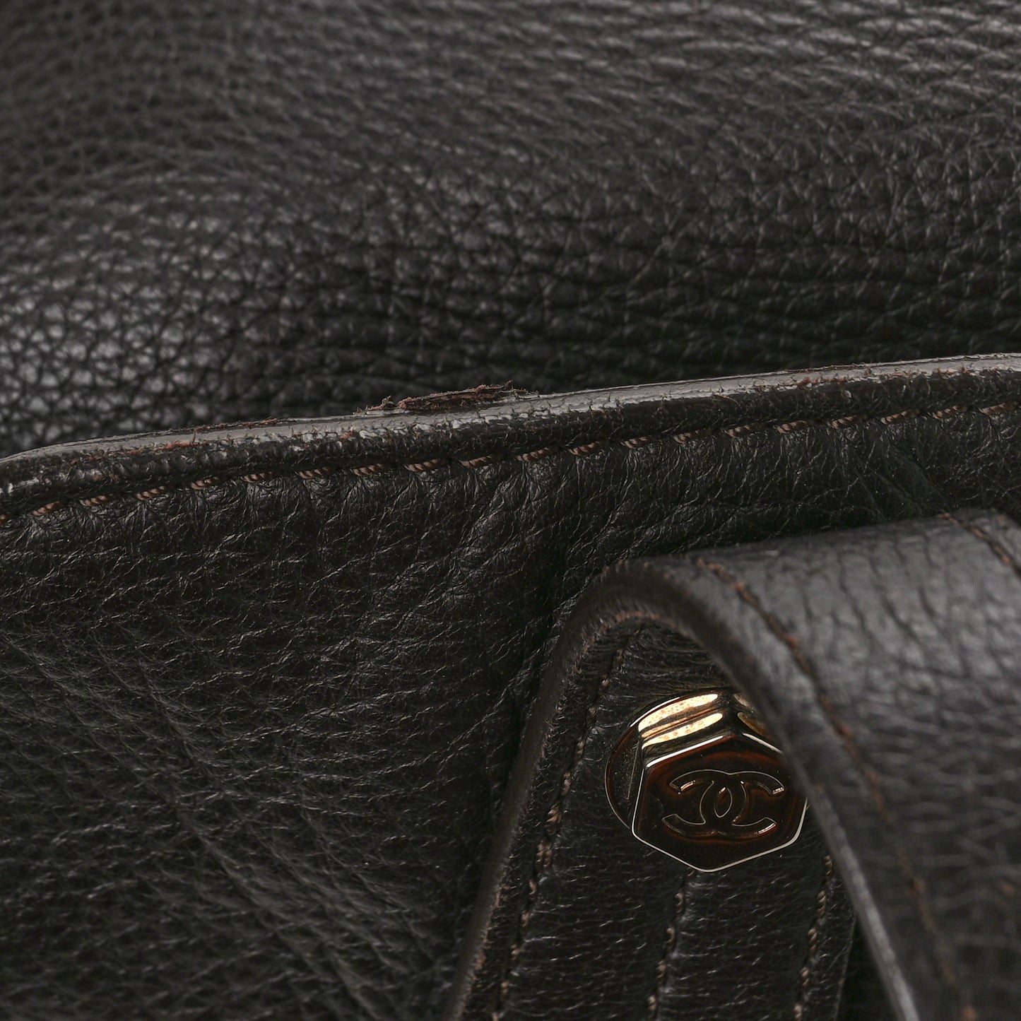 Calfskin Bolt Bowler Black