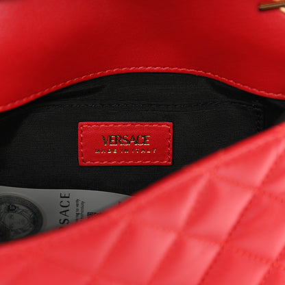 Versace Nappa Quilted Small Medusa Chain Crossbody Red 6 of 11