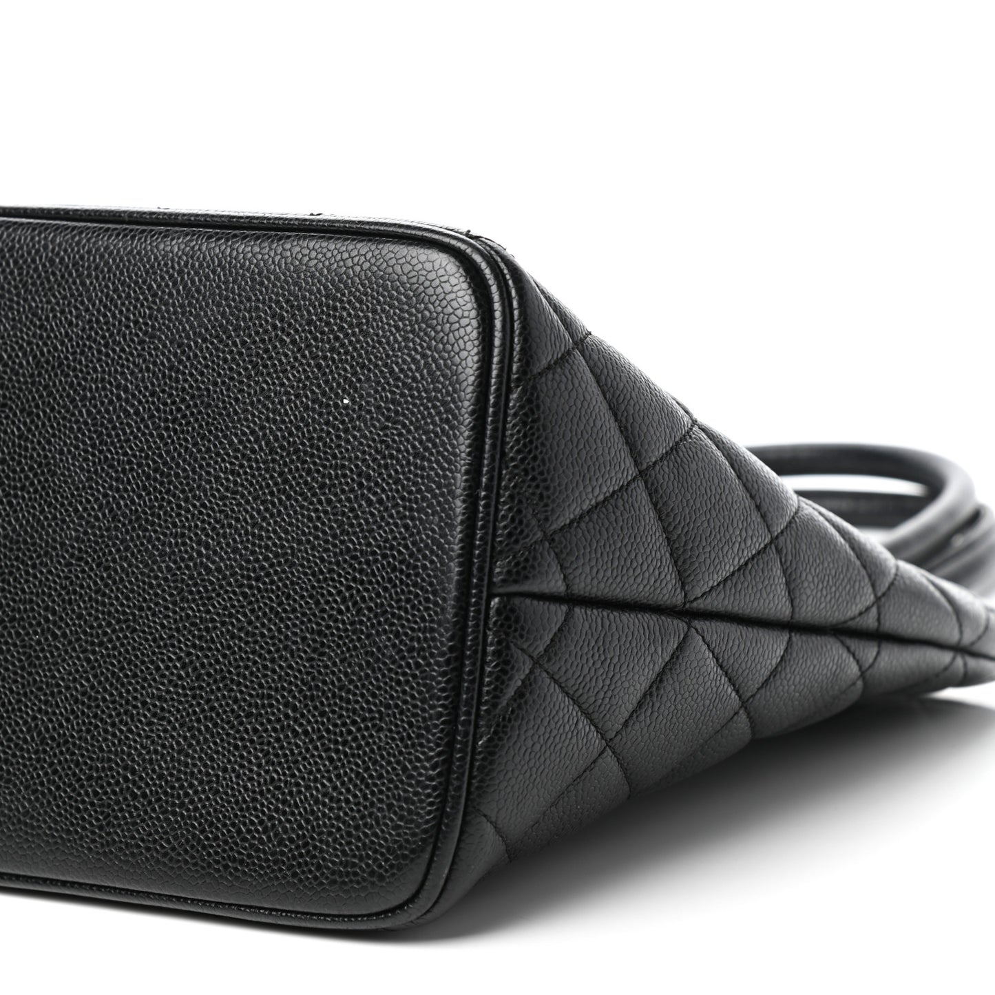 Caviar Quilted Medallion Tote Black