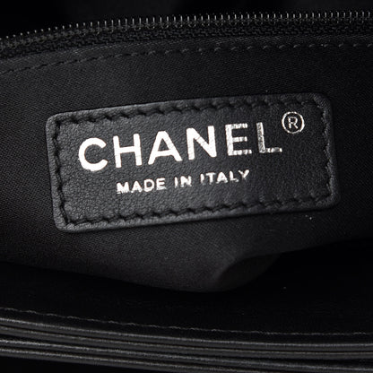Chanel Lambskin Quilted Jumbo 3 Flap Black 7 of 9