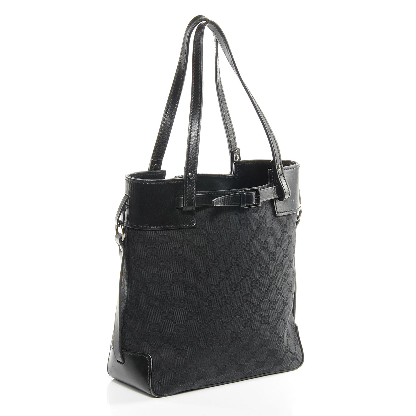 Monogram Small Bucket Tote Black