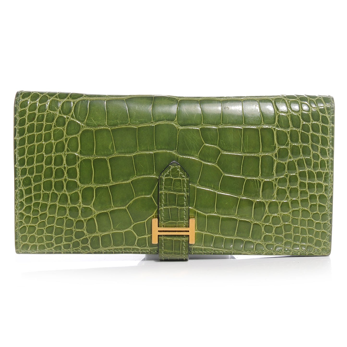 Alligator Bearn H Wallet Vert Benghal